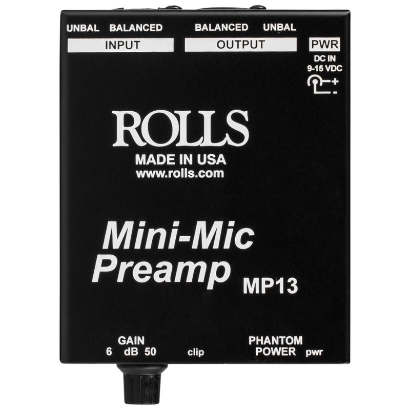 rolls MP13 Mini Single Ch. Mic Preamp - Image 4